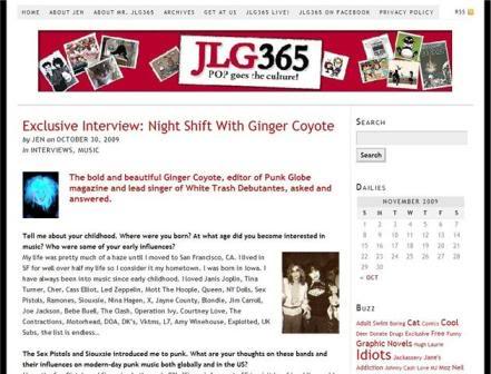 Screenshot of JLG365 showing your interview and the layout